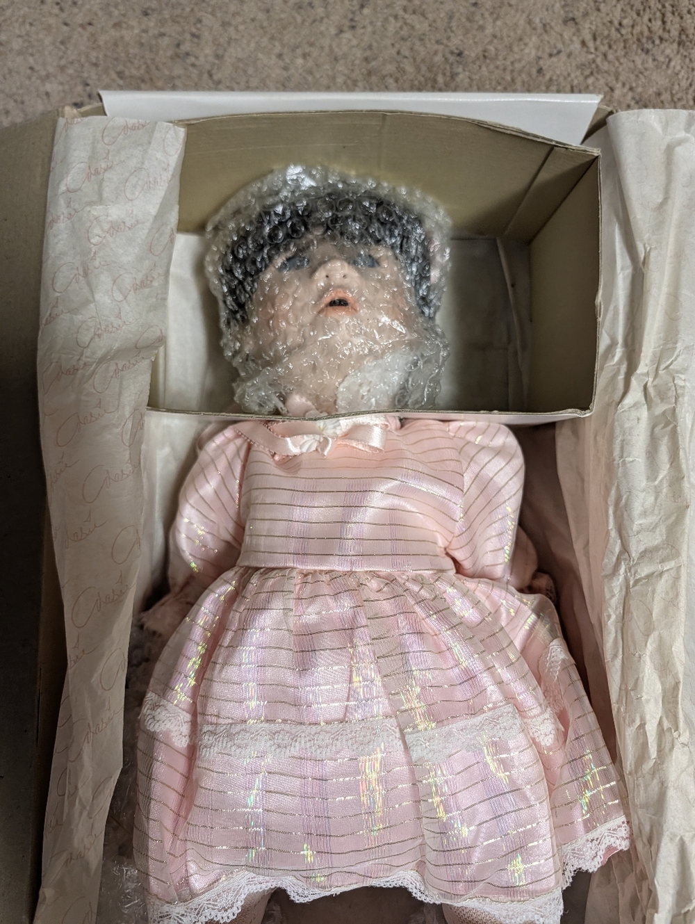 Large 20-in Marie Osmond Amy Doll With Bunny Hand Numbered Rare With Certificate